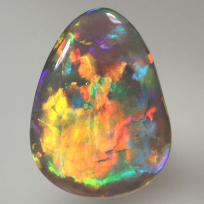 SOLID SEMI BLACK OPAL  Very bright rolling flashes. Crisp cherry red. SEE VIDEO